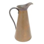 A Joseph Sankey & Sons copper water jug. Approx. 13 5/8" tall Please Note - we do not make reference