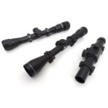 Three telescopic sights (3) Please Note - we do not make reference to the condition of lots within