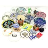 A box of miscellaneous to include ceramics, glassware, playing cards etc. Please Note - we do not