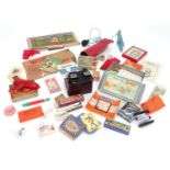 An assortment of 20thC games to include Mini Solitaire, 1960s water pistols, Sawyer's View Master,