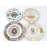 4 commemorative / souvenir plates for the Yorkshire town of Halifax. Please Note - we do not make