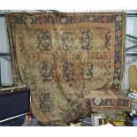 Carpet / Rug - An old large rug, approx. 14ft x 14ft Please Note - we do not make reference to the