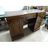 A 19thC mahogany inverted breakfront sideboard. Approx. 58" wide Please Note - we do not make