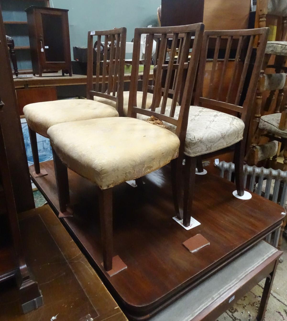 Four Georgian dining chairs. Each approx. 34 1/2" tall (4) Please Note - we do not make reference to - Image 3 of 5