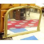 A modern overmantel mirror. Approx. 40" wide Please Note - we do not make reference to the condition