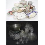 A quantity of assorted ceramics, to include 18thC & 19thC examples, such as Bloor Derby,