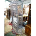 A metal cage / locker. Approx. 77" tall Please Note - we do not make reference to the condition of