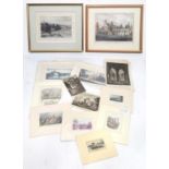 The quantity of assorted topographical engravings and prints to include, The Thames from Ham