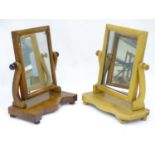 Two early 20thC toilet mirrors (2) Please Note - we do not make reference to the condition of lots