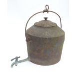 A large cast iron urn / samovar Please Note - we do not make reference to the condition of lots