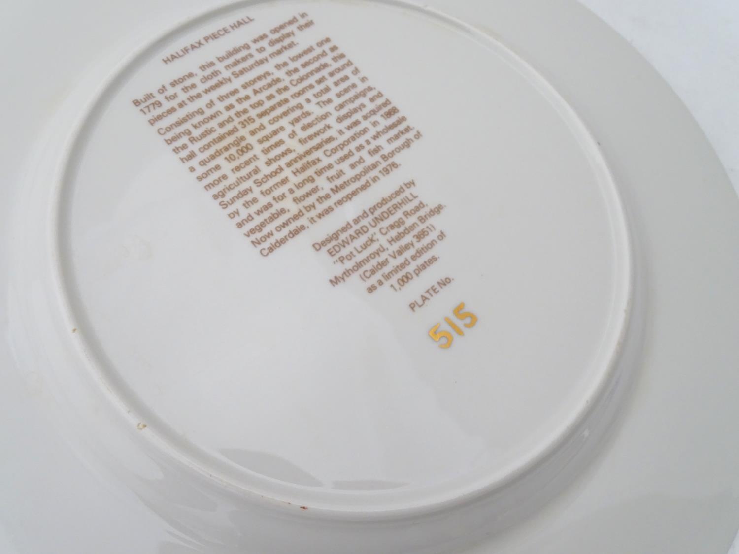 4 commemorative / souvenir plates for the Yorkshire town of Halifax. Please Note - we do not make - Image 2 of 9