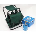 A camping Gaz stove together with a folding chair (2) Please Note - we do not make reference to