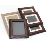 Set of 4 Photo frames, size 13 1/4'' x 11 1/4'' overall, plus one size 16 1/2'' x 12 3/4'' overall