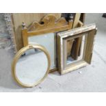 2 Mirrors and gilt frame Please Note - we do not make reference to the condition of lots within