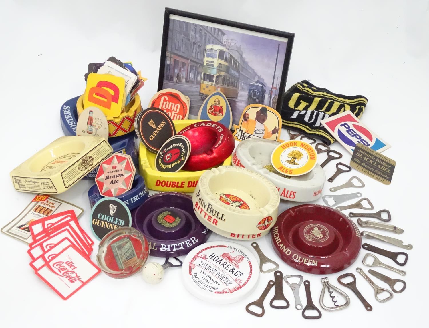 A quantity of breweriana, to include ceramic advertising ashtrays, bottle openers etc. Please Note - - Image 3 of 11