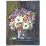 C. Yorks, XX, Oil on canvas, A still life study of flowers in a vase. Signed and dated (19)79