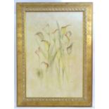 After Cheri Blum (1969-2003), Lithograph, Calla Lillies (Zantadeschia sp.), A stille life study of