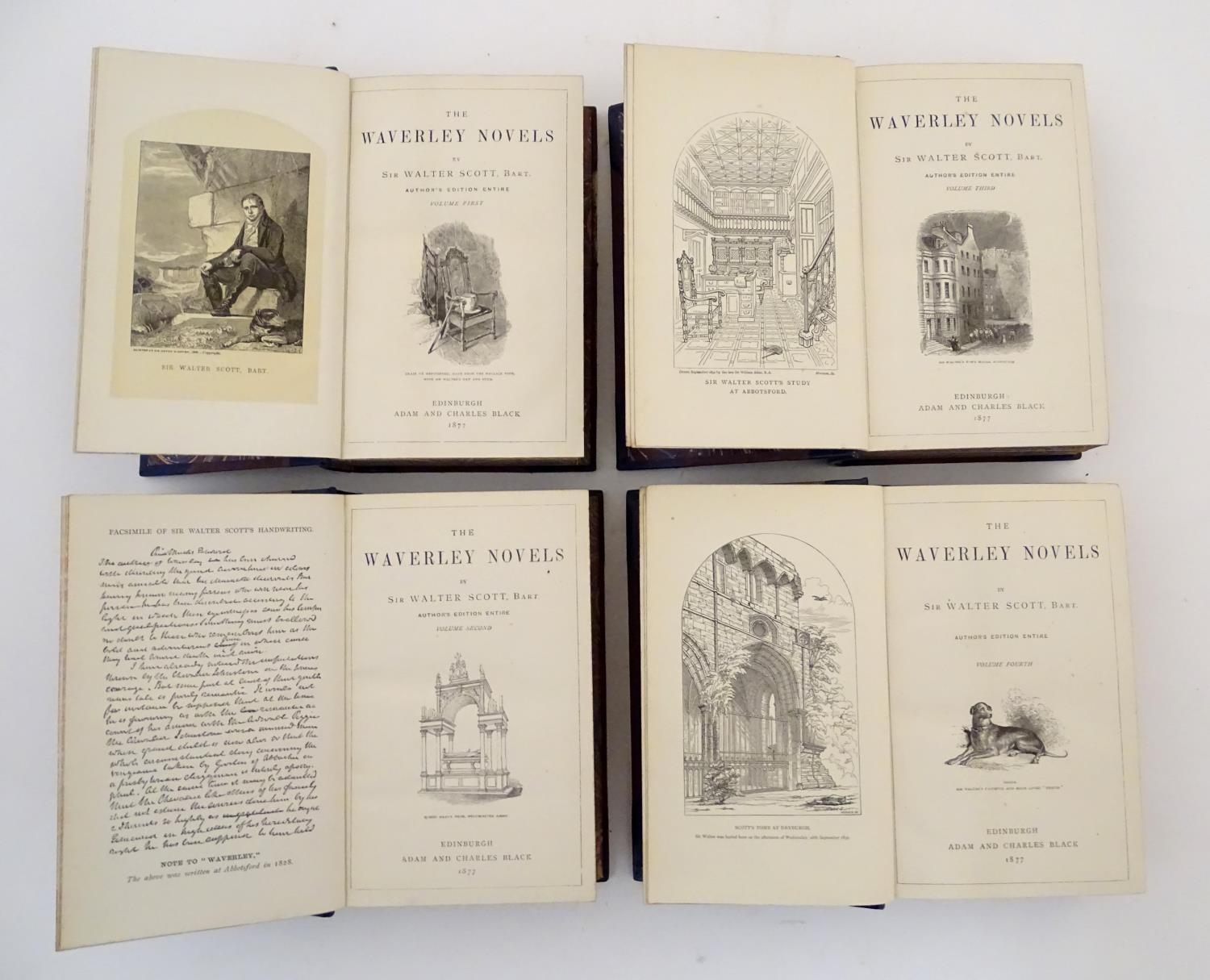 Books: The Waverley Novels, by Sir Walter Scott, pub. Adam and Charles Black, Edinburgh 1877, in - Image 3 of 7