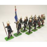 Toys: Fifteen hand painted Royal Marine Light Infantry toy soldiers from The Boys of the Old Brigade