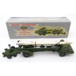 Toy: A Dinky Supertoys die cast scale model Missile Erector Vehicle with Corporal Missile and