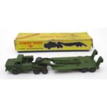 Toy: A Dinky Supertoys die cast scale model Tank Transporter, model no. 660. Boxed. Please Note - we