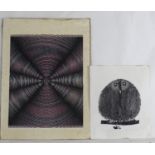 Jim Bray (1933-1978), Limited edition screen print, An abstract optical composition. Signed and