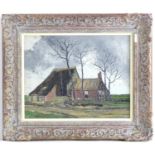 Vernon Southward (1913-1981), Oil on canvas, A Flemish Farm. Signed lower right and gallery label