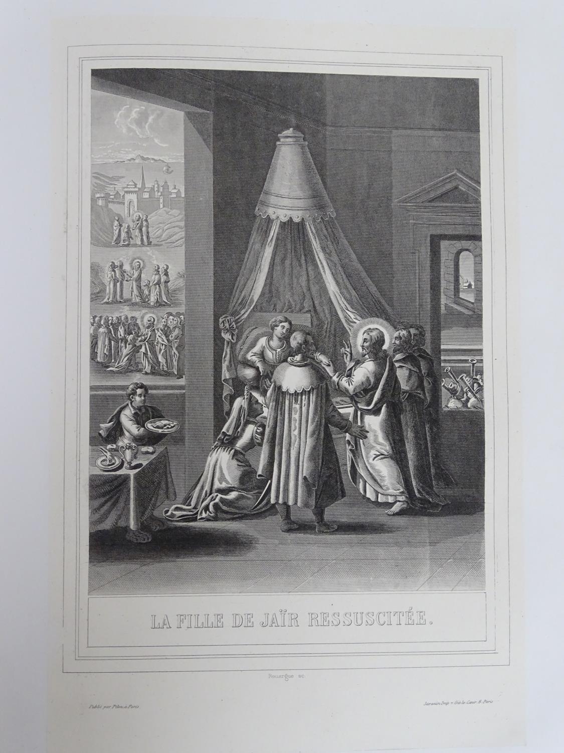 Books: La Vie de N. S. Jesus-Christ, (The Life of Christ) in two volumes, pub. Abel Pilon 19thC ( - Image 5 of 9