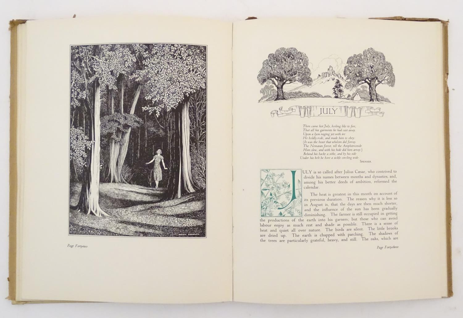 Book: The Months, Descriptive if the Successive Beauties of the Year, by Leigh Hunt, illustrated - Image 8 of 10