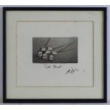 Julian Williams, XX, Limited edition etching, Cat Hunt. Signed and titled under. Approx. 6 3/4" x 8"