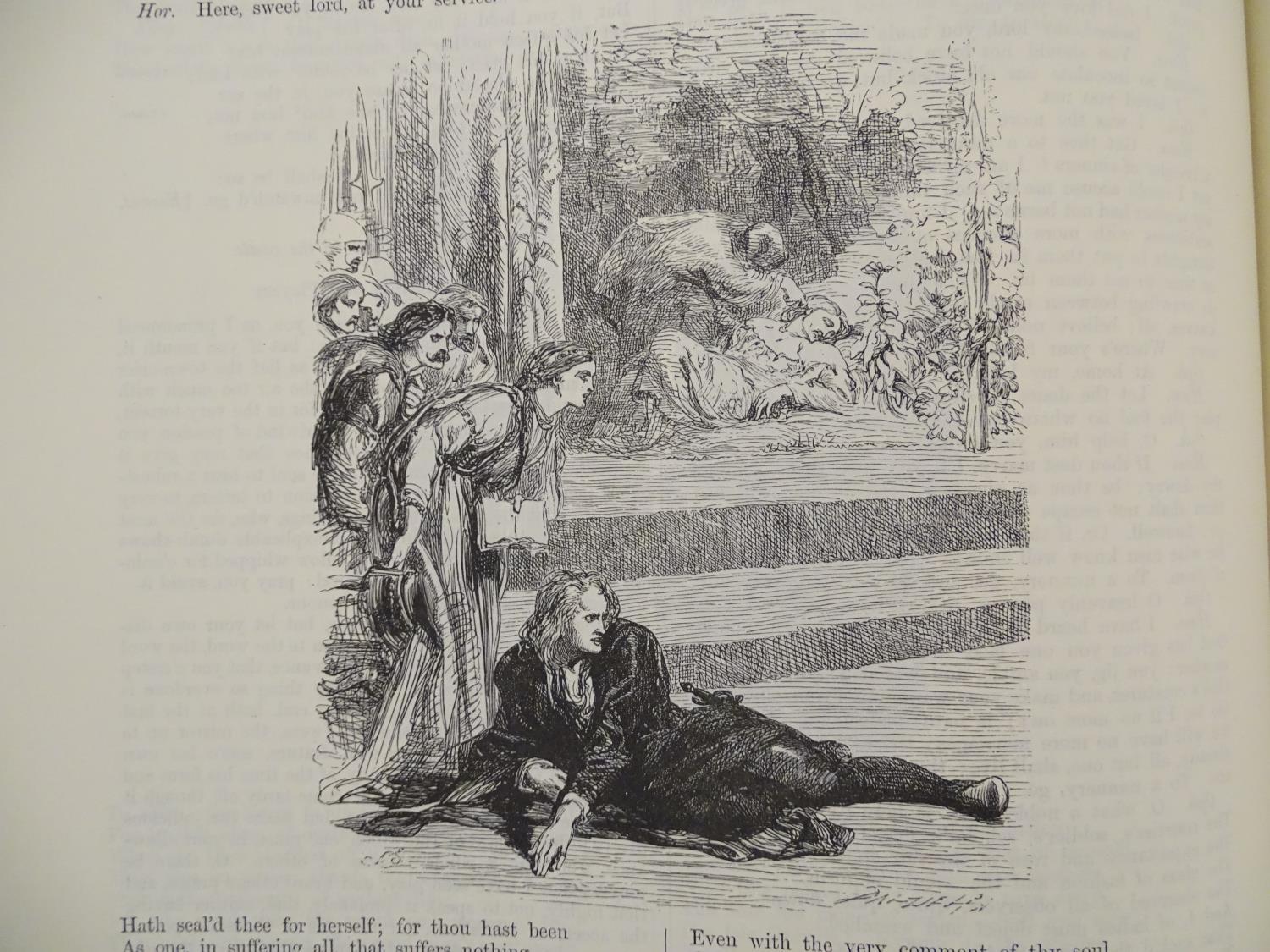 Book: The Illustrated Library Shakespeare, with illustrations by Sir John Gilbert, George - Image 6 of 9