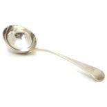 A Geo III silver Old English pattern sauce ladle. Hallmarked London 1799 maker Solomon Hougham.