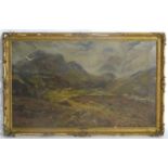Manner of Henry Hadfield Cubley (1858?1934), XIX, Oil on canvas, A landscape scene depicting a