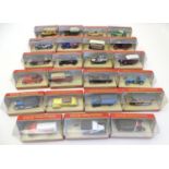 Toys: A large quantity of boxed Matchbox Models of Yesteryear die cast scale model cars / vehicles