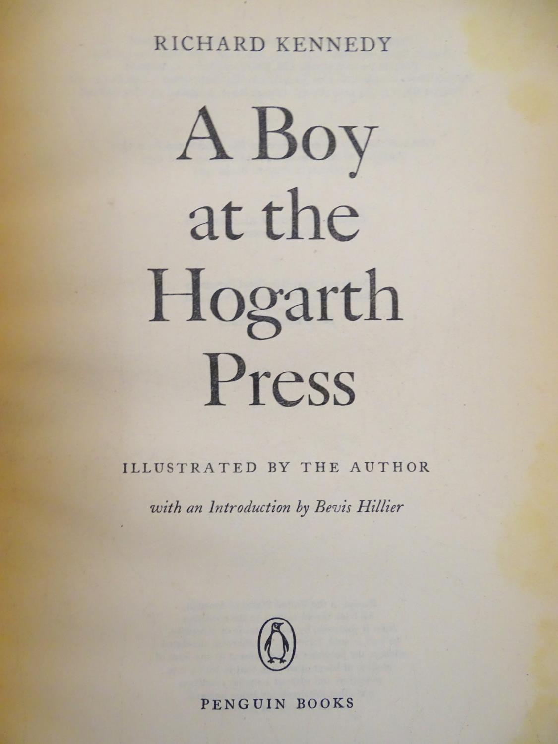 Books: A Boy at the Hogarth Press, by Richard Kennedy, two copies pub. Heinemann 1972 and Penguin - Image 6 of 13