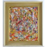 Manner of Jean-Paul Riopelle (1923-2002), Canadian School, Oil on board, Abstract composition.