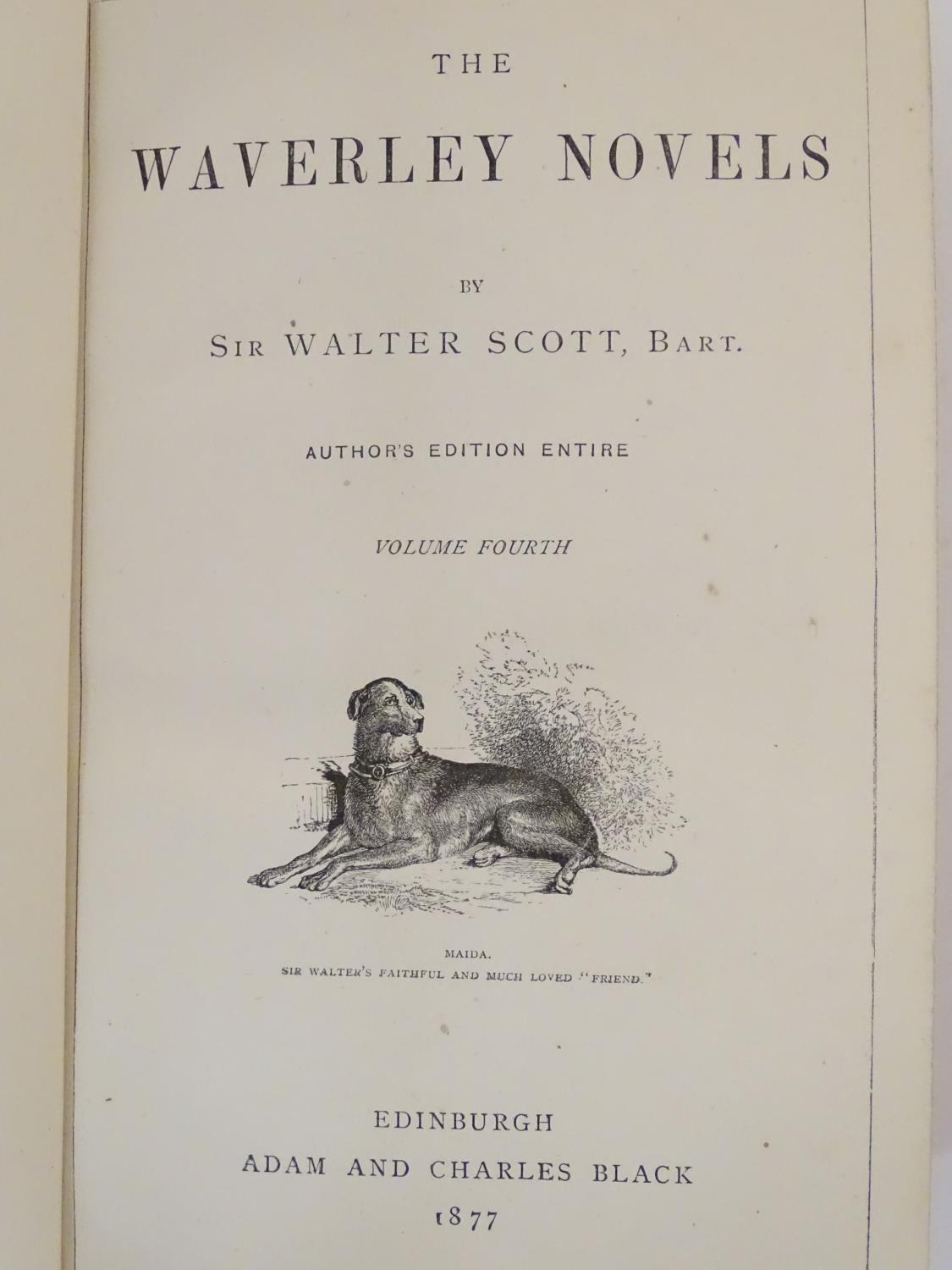 Books: The Waverley Novels, by Sir Walter Scott, pub. Adam and Charles Black, Edinburgh 1877, in - Image 2 of 7