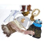 Vintage clothing: A quantity of children's 'cowboy' related clothing to include, trousers,