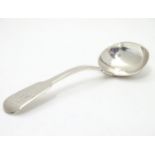 A Geo IV silver fiddle pattern sauce ladle. Hallmarked London 1824 maker Jonathan Hayne. Approx.