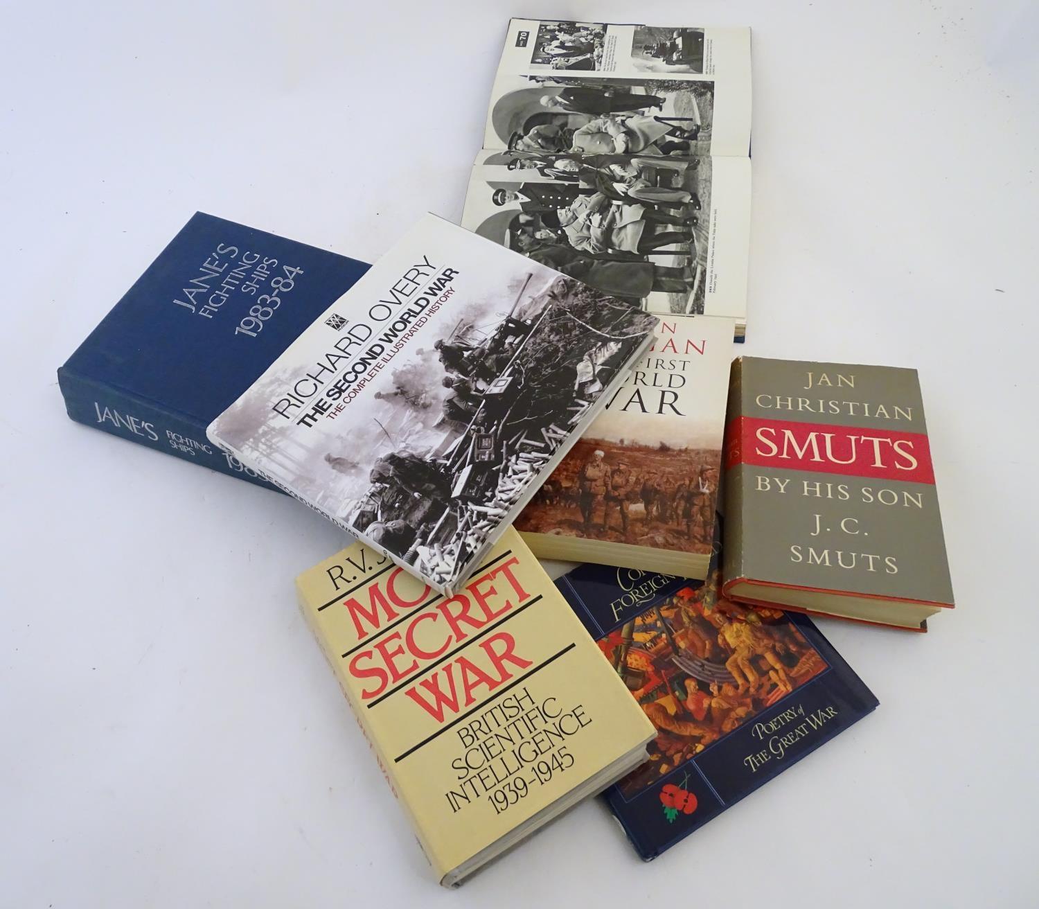 Books: A quantity of hardbacks on warfare subjects, comprising: Jan Christian Smuts, by J.C. - Image 6 of 7