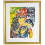 After John Bellany (1942-2013), Limited edition colour etching, no. 62/200, The Queen of the