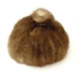 Vintage clothing/ fashion: A vintage fur hat Please Note - we do not make reference to the condition