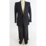 Vintage clothing/ fashion: A Cecil Gee pin stripe double breasted suit. Chest size 36" approx. Leg