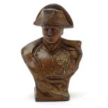 A 20thC small cast bust modelled as Emperor Napoleon. Approx. 3 1/4" high Please Note - we do not