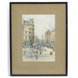 Charles Lauder, 19th / 20th century, Watercolour, The Statue of Eros, Piccadilly. Approx. 13" x 9