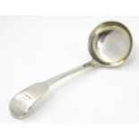 A Geo IV silver fiddle pattern sauce ladle, hallmarked London 1829 maker William Eaton. 6" long