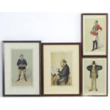 Four Vanity Fair chromolithographs, to include July 9th 1881 'Croppy' Colonel Henry P Ewart; October