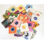 Records: a collection of 45rpm vinyl singles, to include examples by Sam Cooke, Stevie Wonder,