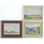 Tom Askwith, 20th century, Two watercolours, A view of a village church, signed and dated (19)81
