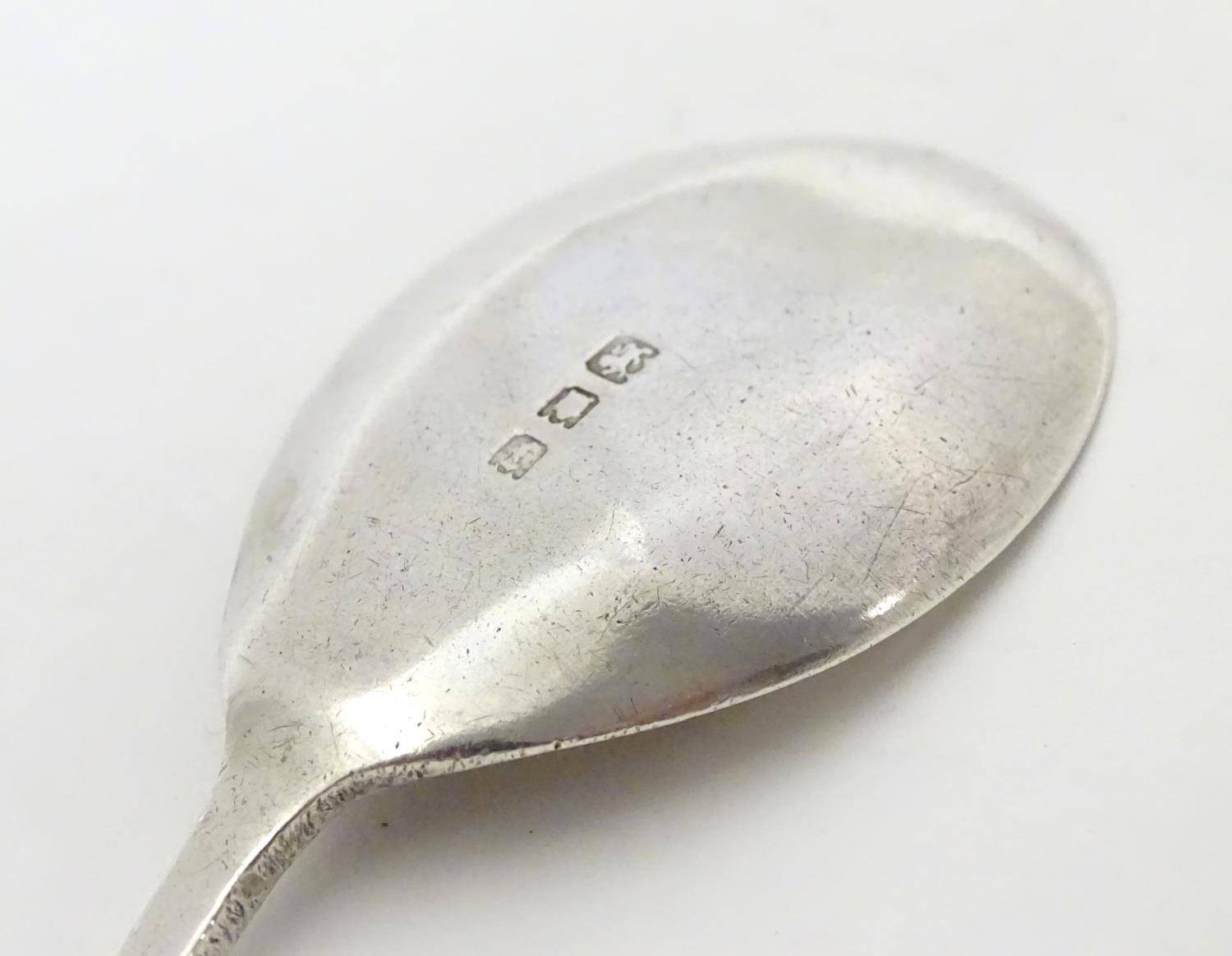 A silver jam / preserve spoon, hallmarked London 1921. 4 3/4" long Please Note - we do not make - Image 2 of 5